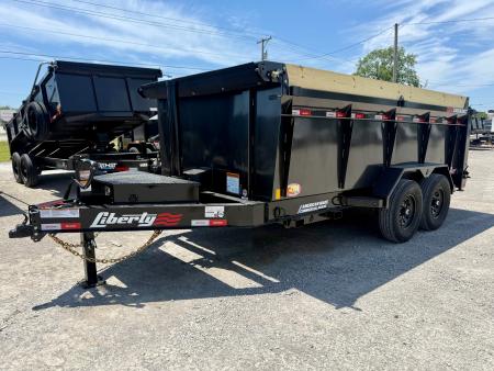 New 2026 Liberty LD14K83x14 Arsenal Grey Telescopic Lift Dump Trailer