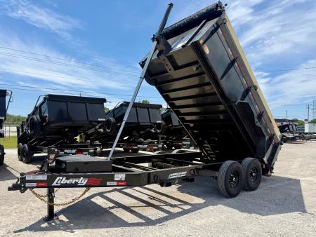 New 2026 Liberty LD14K83x14 Arsenal Grey Telescopic Lift Dump Trailer