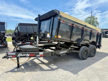 New 2026 Liberty LD14K83x14 Arsenal Grey Telescopic Lift Dump Trailer