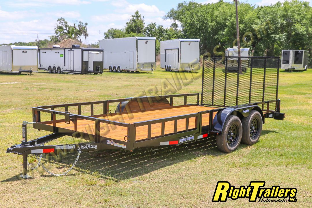 New 2026 7X16 TRIPLE CROWN ATV UTILITY TRAILER