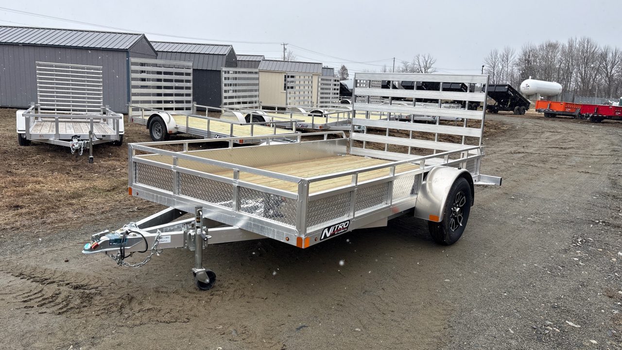 New 2026 Nitro EUT 6.5X12 Enclosed Sides Utility Trailer