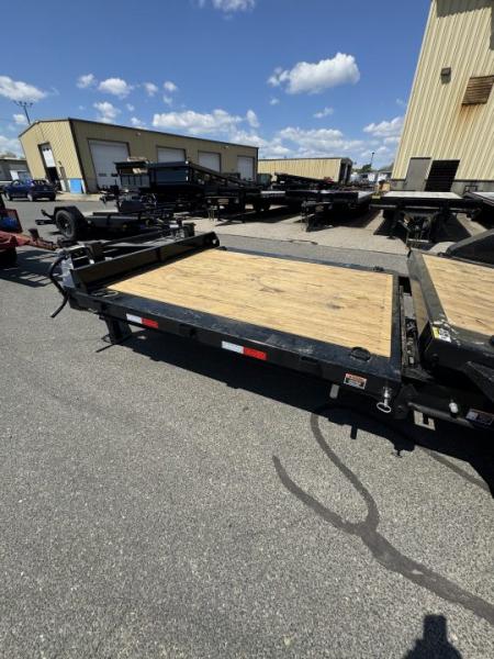 New 2026 Load Trail TH83X24 Tilt Trailer 8' Stationary Deck 16' Tilt Deck