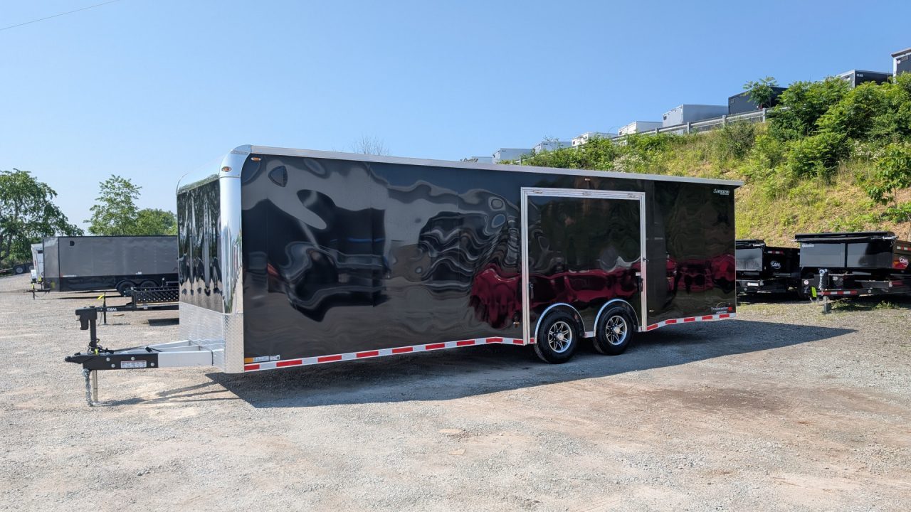 New 2026 Legend 8.5 x 28 HD Trail Master Enclosed Race Car Hauler w/ Ramp Door (14K GVW)