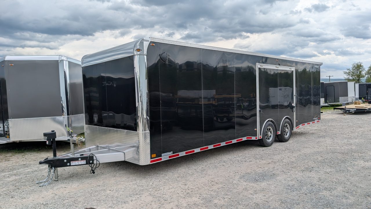 New 2026 Legend 8.5 x 28 HD Trail Master Enclosed Race Car Hauler w/ Ramp Door (14K GVW)