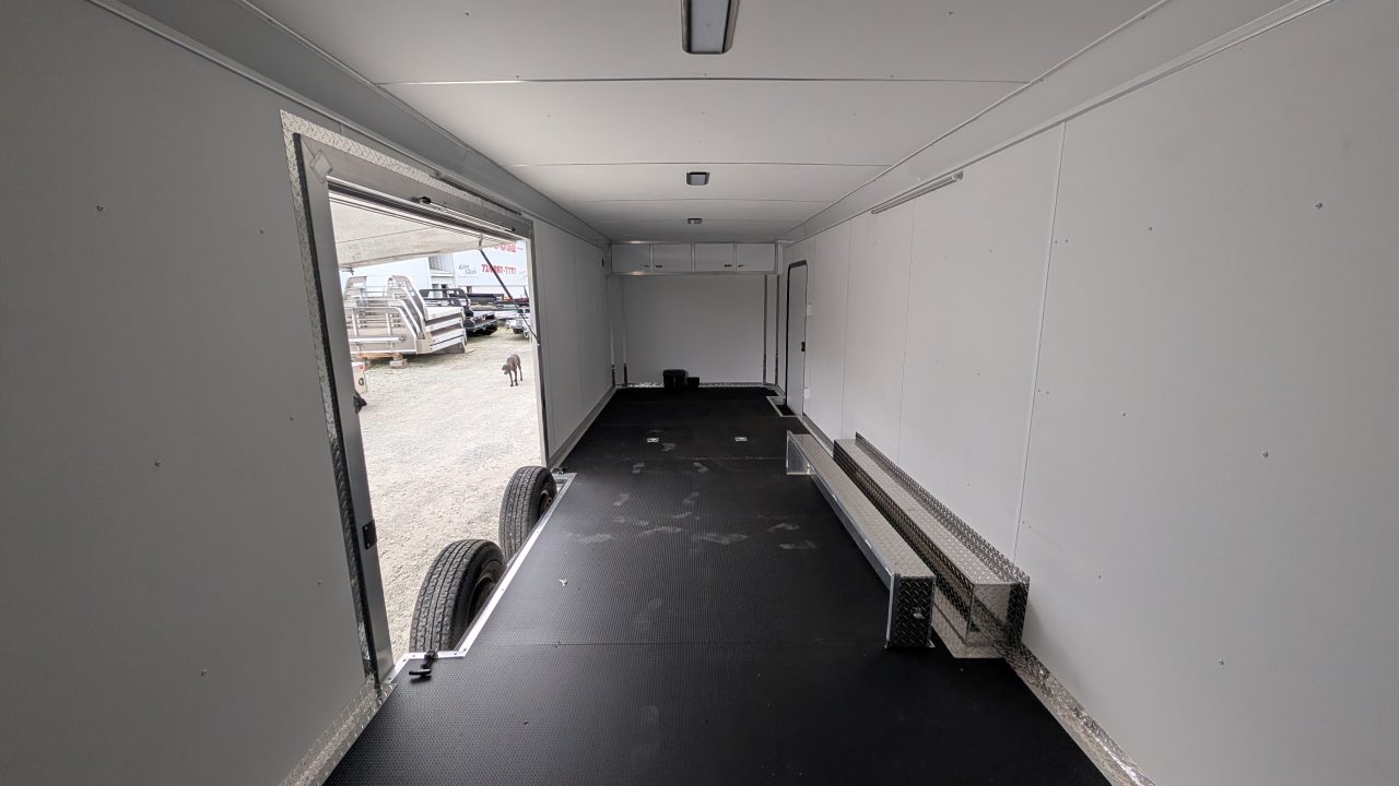 New 2026 Legend 8.5 x 28 HD Trail Master Enclosed Race Car Hauler w/ Ramp Door (14K GVW)