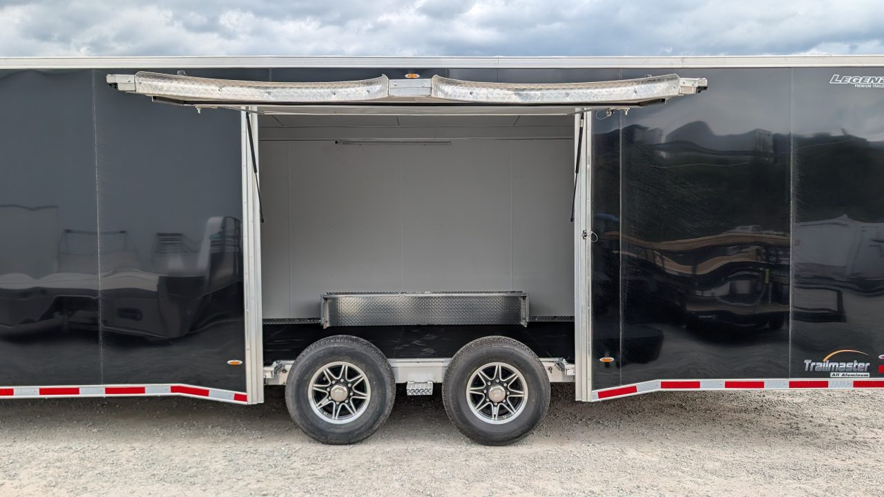 New 2026 Legend 8.5 x 28 HD Trail Master Enclosed Race Car Hauler w/ Ramp Door (14K GVW)