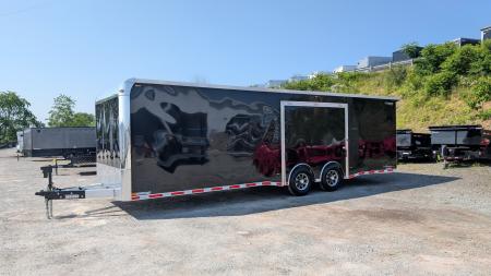 New 2026 Legend 8.5 x 28 HD Trail Master Enclosed Race Car Hauler w/ Ramp Door (14K GVW)