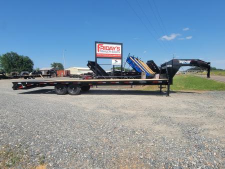 New 2026 Top Hat Trailers GN159 LO PROFILE Flatbed 30' x 102" Equipment Trailer