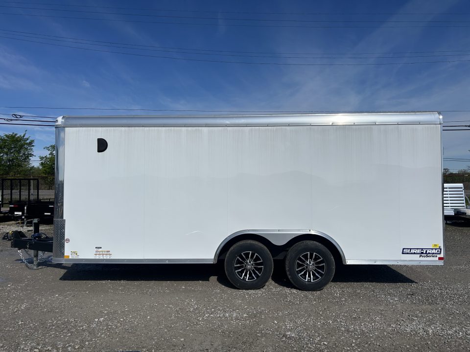 New 2026 Sure-Trac 8.5 x 18 Landscape Pro Enclosed Round Top Cargo Trailer 10K