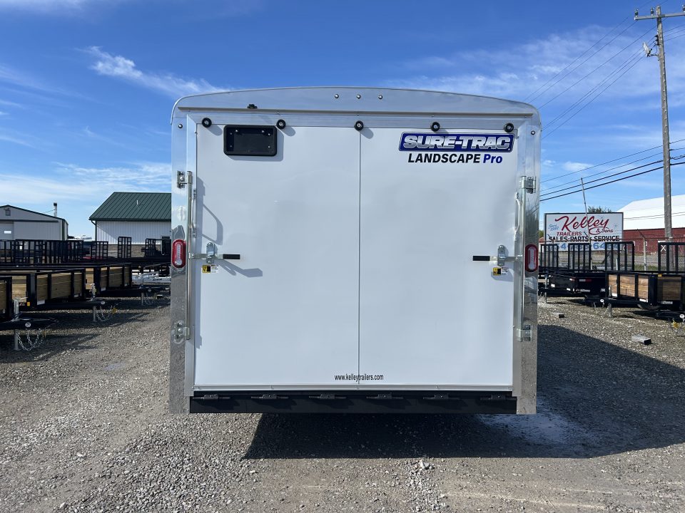 New 2026 Sure-Trac 8.5 x 18 Landscape Pro Enclosed Round Top Cargo Trailer 10K