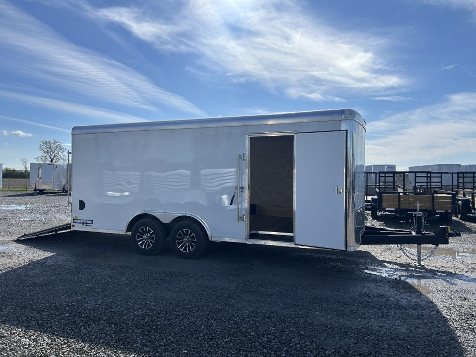 New 2026 Sure-Trac 8.5 x 18 Landscape Pro Enclosed Round Top Cargo Trailer 10K