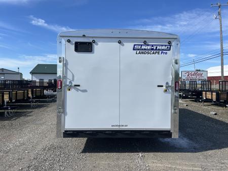 New 2026 Sure-Trac 8.5 x 18 Landscape Pro Enclosed Round Top Cargo Trailer 10K