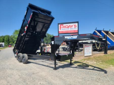 New 2026 Top Hat Trailers DX14 16' x 83" Gooseneck Dump Trailer Dump Trailer