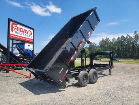 New 2026 Top Hat Trailers DX14 16' x 83" Gooseneck Dump Trailer Dump Trailer