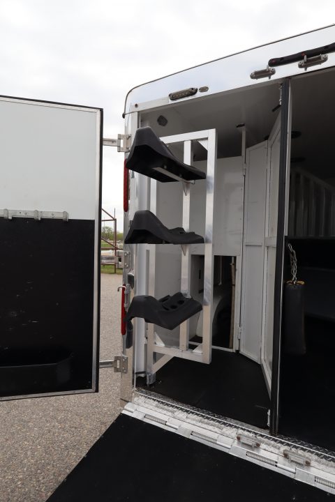 Used 2017 Bison Trailers 3 Horse LQ Trailer