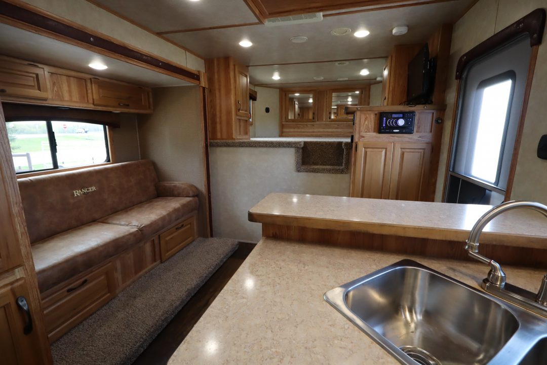 Used 2017 Bison Trailers 3 Horse LQ Trailer