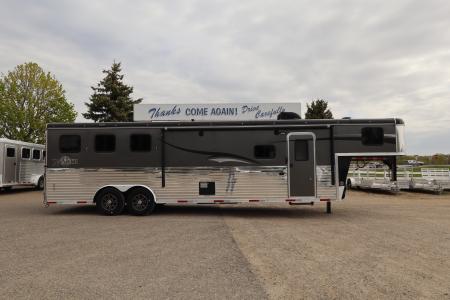 Used 2017 Bison Trailers 3 Horse LQ Trailer