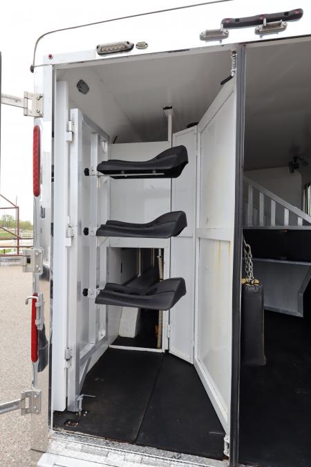Used 2017 Bison Trailers 3 Horse LQ Trailer