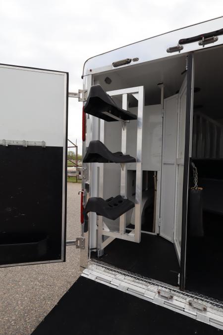 Used 2017 Bison Trailers 3 Horse LQ Trailer