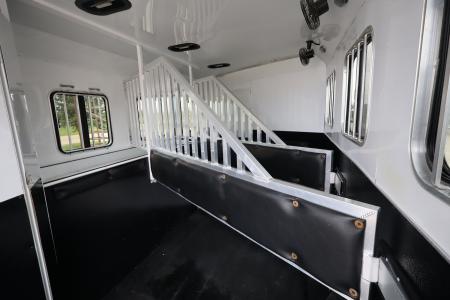 Used 2017 Bison Trailers 3 Horse LQ Trailer