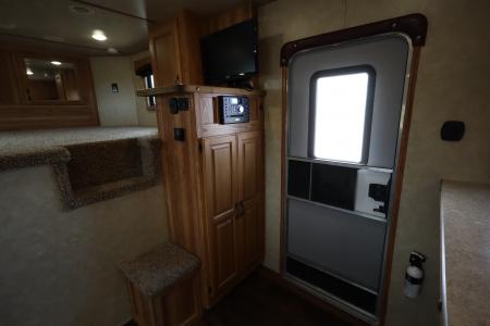 Used 2017 Bison Trailers 3 Horse LQ Trailer