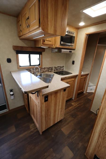 Used 2017 Bison Trailers 3 Horse LQ Trailer