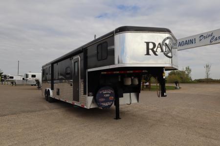 Used 2017 Bison Trailers 3 Horse LQ Trailer