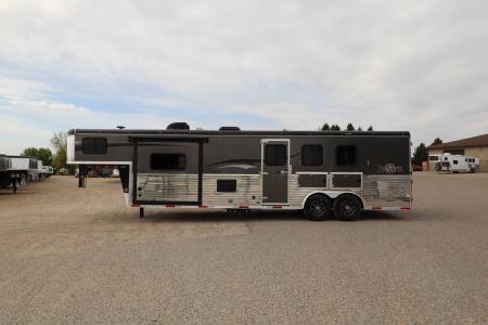 Used 2017 Bison Trailers 3 Horse LQ Trailer