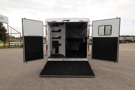 Used 2017 Bison Trailers 3 Horse LQ Trailer