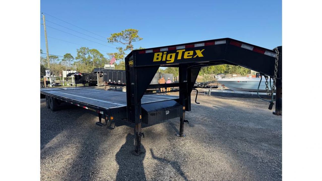 Used 2022 Big Tex Trailers 32Ft. Trailer with 14K Capacity and Mega Ramps