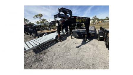 Used 2022 Big Tex Trailers 32Ft. Trailer with 14K Capacity and Mega Ramps