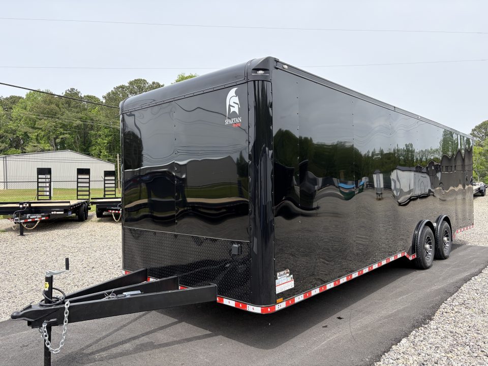 New 2026 Spartan 28' PRO SERIES Race Trailer, 12K GVWR, Polycor, Finished Race Interior, A/C