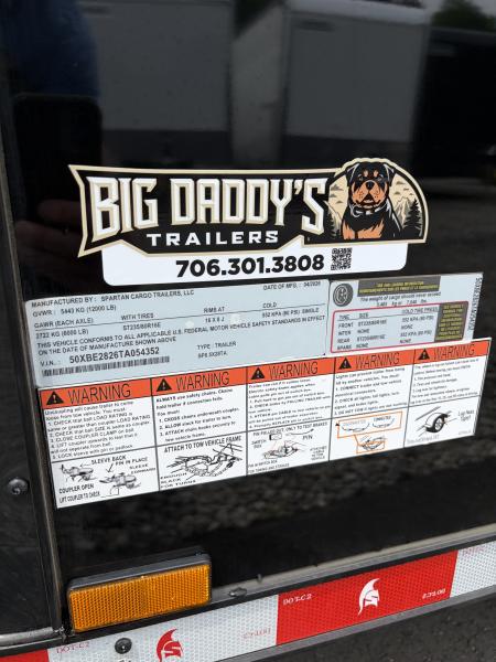 New 2026 Spartan 28' PRO SERIES Race Trailer, 12K GVWR, Polycor, Finished Race Interior, A/C