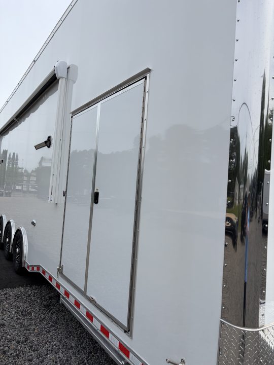 New 2026 Haulmark 32 EDGE Aluminum Stacker, .050 Upgrade, Premium Escape Door, Fully Finished, Lift, Awning, Air Prep