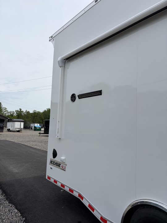 New 2026 Haulmark 32 EDGE Aluminum Stacker, .050 Upgrade, Premium Escape Door, Fully Finished, Lift, Awning, Air Prep