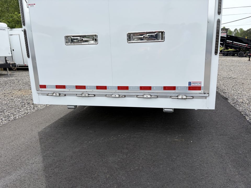 New 2026 Haulmark 32 EDGE Aluminum Stacker, .050 Upgrade, Premium Escape Door, Fully Finished, Lift, Awning, Air Prep