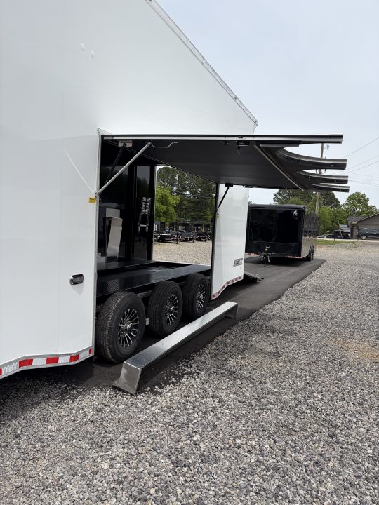 New 2026 Haulmark 32 EDGE Aluminum Stacker, .050 Upgrade, Premium Escape Door, Fully Finished, Lift, Awning, Air Prep