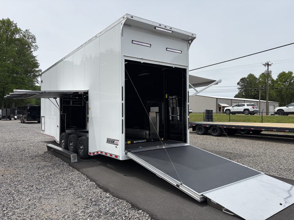 New 2026 Haulmark 32 EDGE Aluminum Stacker, .050 Upgrade, Premium Escape Door, Fully Finished, Lift, Awning, Air Prep