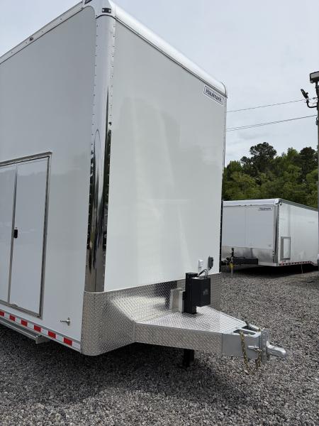 New 2026 Haulmark 32 EDGE Aluminum Stacker, .050 Upgrade, Premium Escape Door, Fully Finished, Lift, Awning, Air Prep