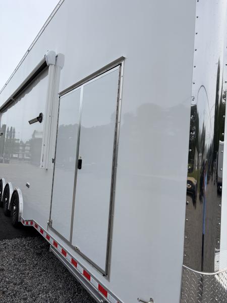 New 2026 Haulmark 32 EDGE Aluminum Stacker, .050 Upgrade, Premium Escape Door, Fully Finished, Lift, Awning, Air Prep