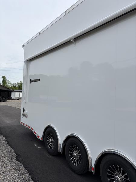 New 2026 Haulmark 32 EDGE Aluminum Stacker, .050 Upgrade, Premium Escape Door, Fully Finished, Lift, Awning, Air Prep