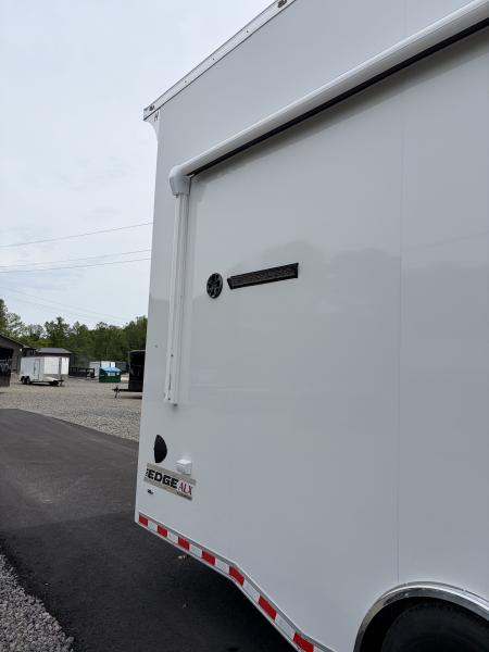 New 2026 Haulmark 32 EDGE Aluminum Stacker, .050 Upgrade, Premium Escape Door, Fully Finished, Lift, Awning, Air Prep