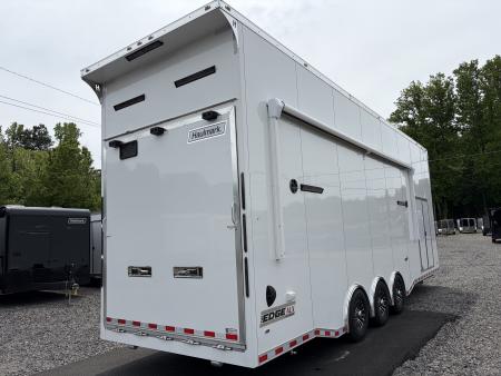 New 2026 Haulmark 32 EDGE Aluminum Stacker, .050 Upgrade, Premium Escape Door, Fully Finished, Lift, Awning, Air Prep