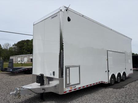 New 2026 Haulmark 32 EDGE Aluminum Stacker, .050 Upgrade, Premium Escape Door, Fully Finished, Lift, Awning, Air Prep
