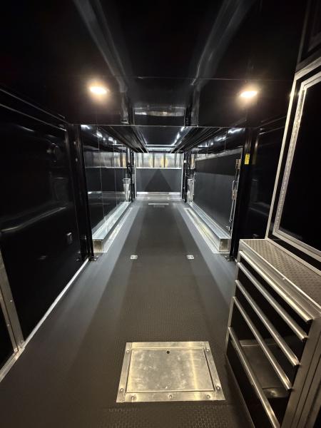 New 2026 Haulmark 32 EDGE Aluminum Stacker, .050 Upgrade, Premium Escape Door, Fully Finished, Lift, Awning, Air Prep