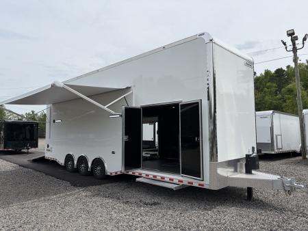 New 2026 Haulmark 32 EDGE Aluminum Stacker, .050 Upgrade, Premium Escape Door, Fully Finished, Lift, Awning, Air Prep