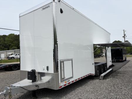 New 2026 Haulmark 32 EDGE Aluminum Stacker, .050 Upgrade, Premium Escape Door, Fully Finished, Lift, Awning, Air Prep
