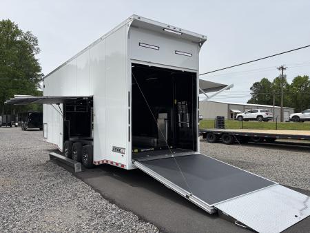 New 2026 Haulmark 32 EDGE Aluminum Stacker, .050 Upgrade, Premium Escape Door, Fully Finished, Lift, Awning, Air Prep
