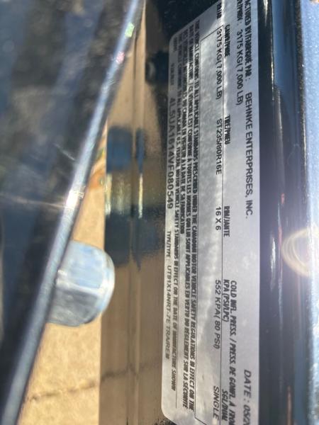 New 2027 Behnke UT81X14NRT-7E Utility Trailer