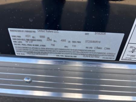 New 2026 United Trailers CLAV-8.527TA52 Car / Racing Trailer